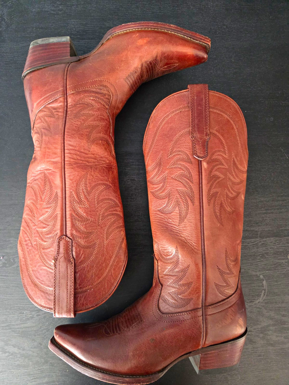 Tecovas "The Annie" Women’s US 7.5B Warm Brown Leather Western Boots